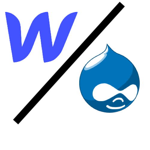 Webflow and Drupal Logos
